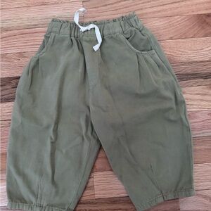 Zara Kids Elastic Waist Khaki Bottoms